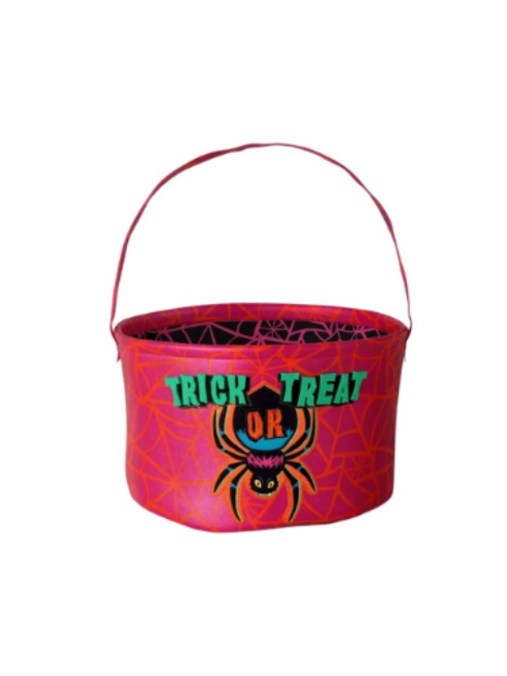 Hyde & EEK! Boutique 7.5" Halloween Trick or Treat Fabric Candy Basket Spider